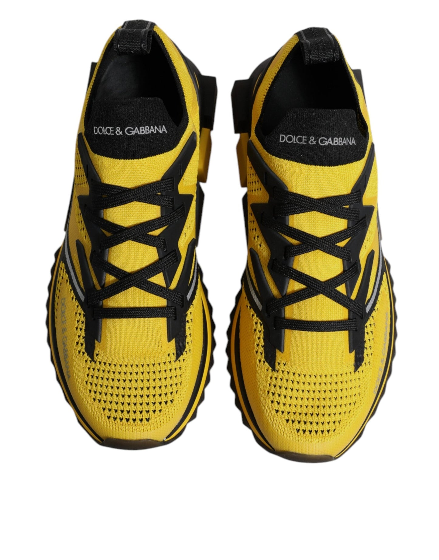 Dolce & Gabbana Yellow SORRENTO Sport Stretch Sneakers Men's Shoes