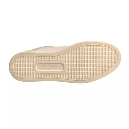 Dolce & Gabbana White London Logo High Top Sneakers Men's Shoes (Pre-Owned)