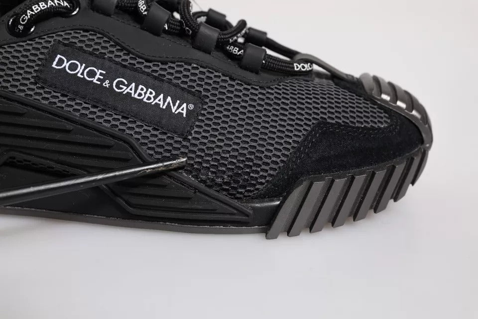 Dolce & Gabbana Black Nylon NS1 Low Top Men Sneakers Men's Shoes (Pre-Owned)