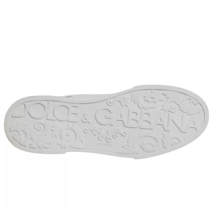 Dolce & Gabbana White Green Leather Crown Milano Sneakers Men's Shoes (Pre-Owned)