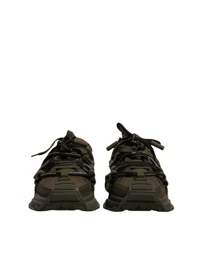 Dolce & Gabbana Military Green Space Low Top Sneakers Men's Shoes (Pre-Owned)