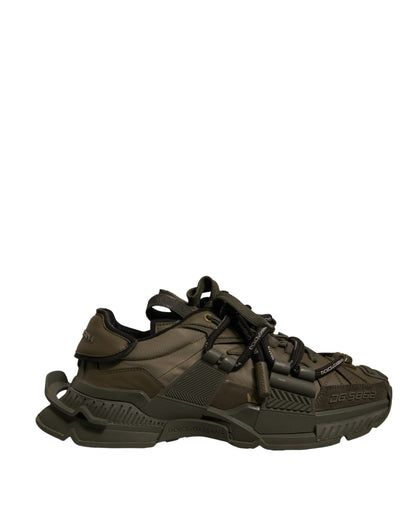 Dolce & Gabbana Military Green Space Low Top Sneakers Men's Shoes (Pre-Owned)