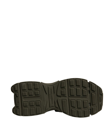 Dolce & Gabbana Military Green Space Low Top Sneakers Men's Shoes (Pre-Owned)