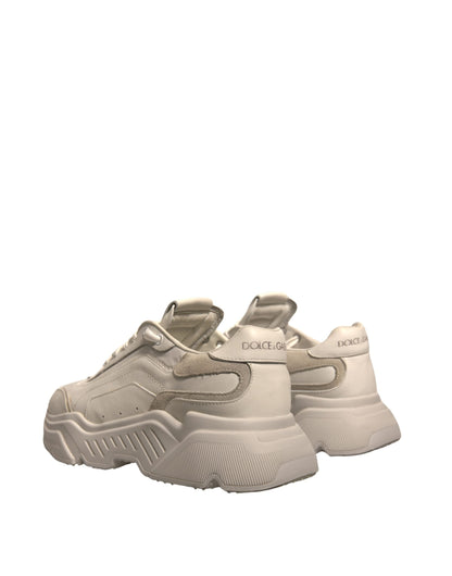 Dolce & Gabbana White Daymaster Leather Low Top Sneakers Men's Shoes (Pre-Owned)