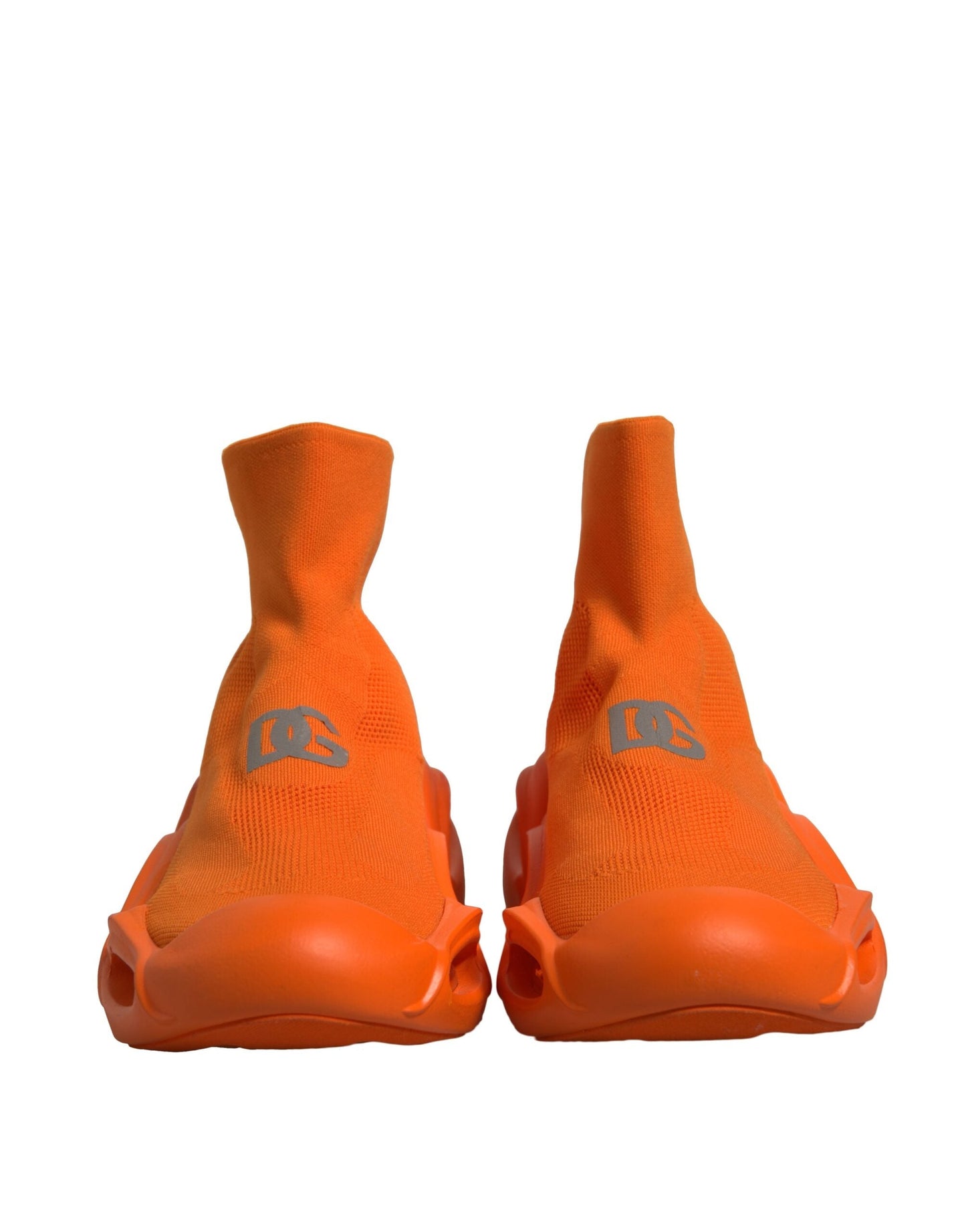 Dolce & Gabbana Orange Slip On Wave Socks Men Sneakers Men's Shoes (Pre-Owned)