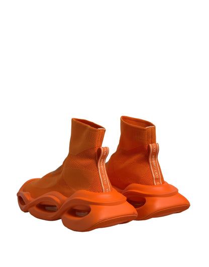 Dolce & Gabbana Orange Slip On Wave Socks Men Sneakers Men's Shoes (Pre-Owned)