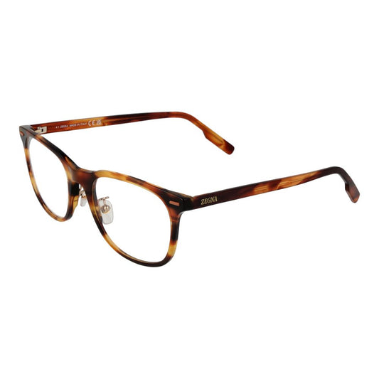 Ermenegildo Zegna Brown Acetate Glasses Men's (Frames)