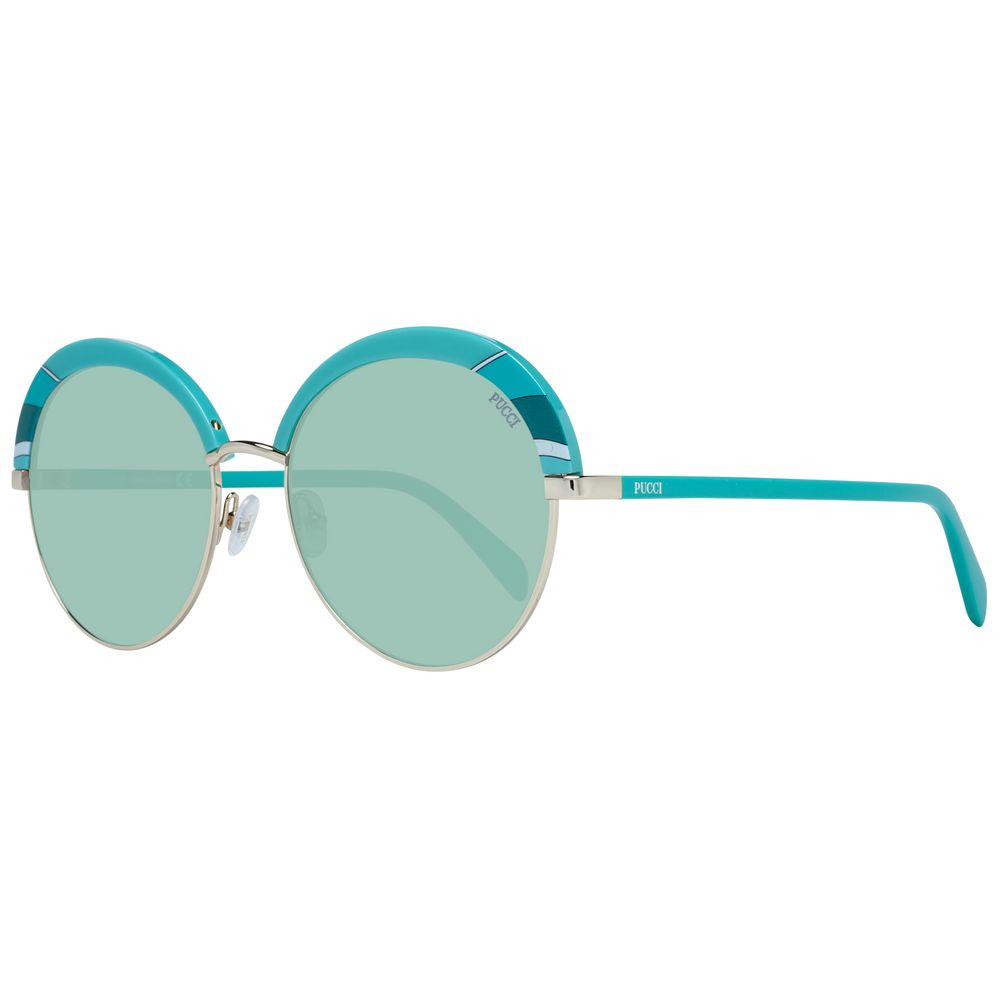 Emilio Pucci Turquoise Metal & Plastic Women's Sunglasses