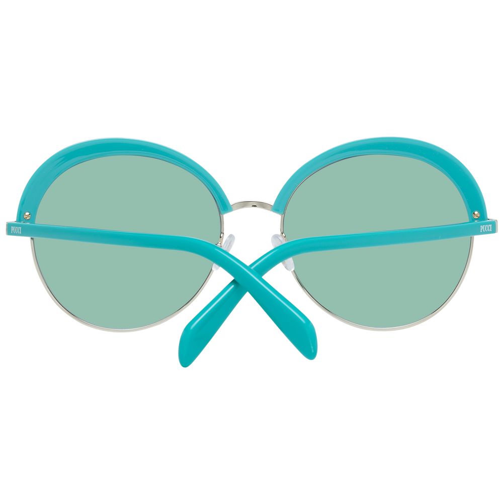Emilio Pucci Turquoise Metal & Plastic Women's Sunglasses