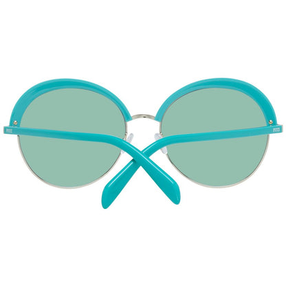 Emilio Pucci Turquoise Metal & Plastic Women's Sunglasses