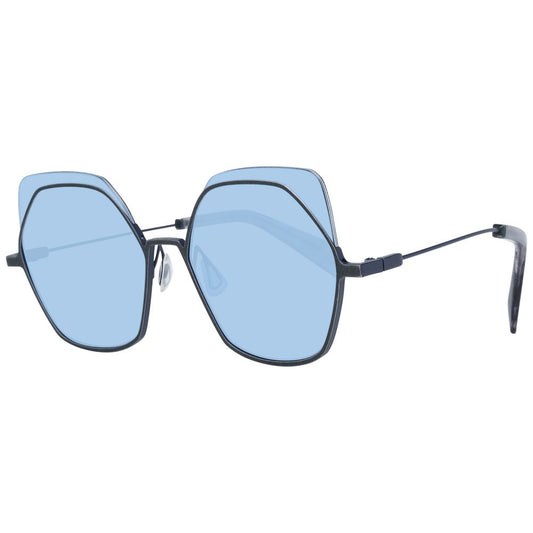 Yohji Yamamoto Gray Metal & Plastic Women's Sunglasses