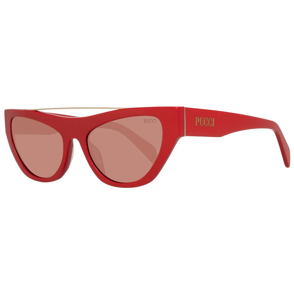 Emilio Pucci Red Metal Women's Sunglasses