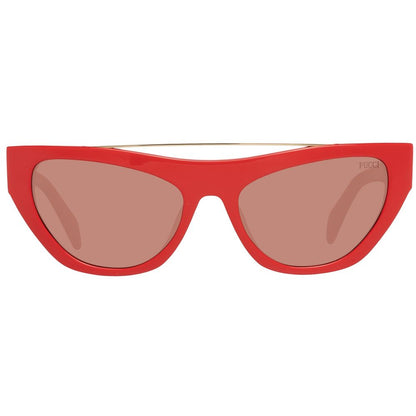 Emilio Pucci Red Metal Women's Sunglasses