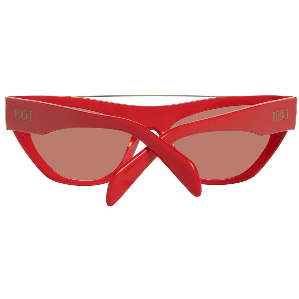 Emilio Pucci Red Metal Women's Sunglasses