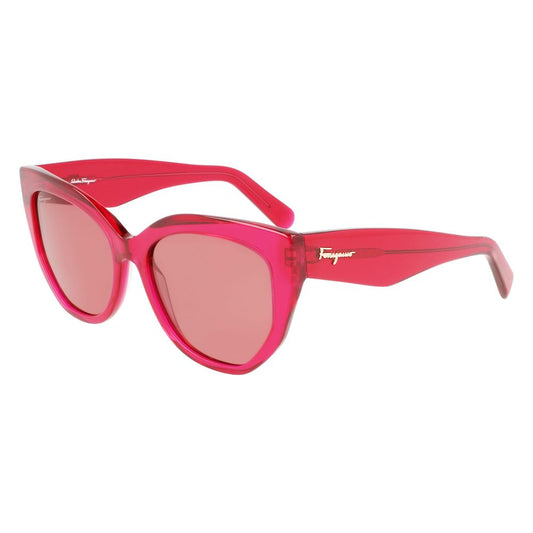 Ferragamo Red Acetate Women's Sunglasses