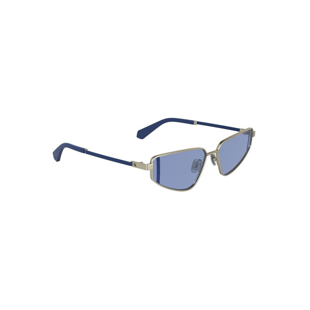 Calvin Klein Gray Metal Women Women's Sunglasses