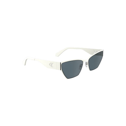 Calvin Klein White Metal Women Women's Sunglass