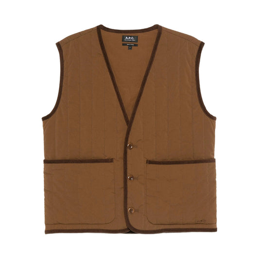 A.P.C. Brown Jackets - Waistcoats & Gilets Men