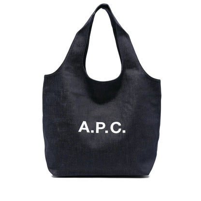 A.P.C. Blue Tote Bags Women