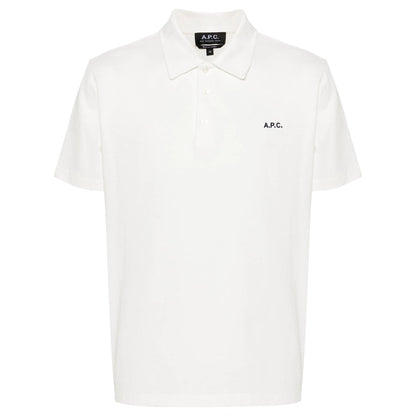 A.P.C. White Polo Shirts Men