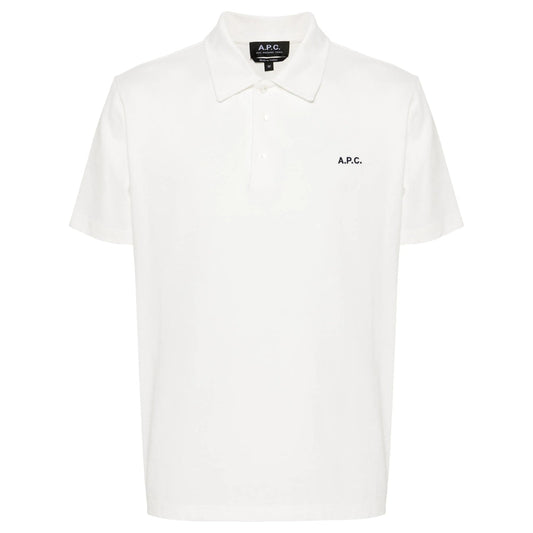 A.P.C. White Polo Shirts Men
