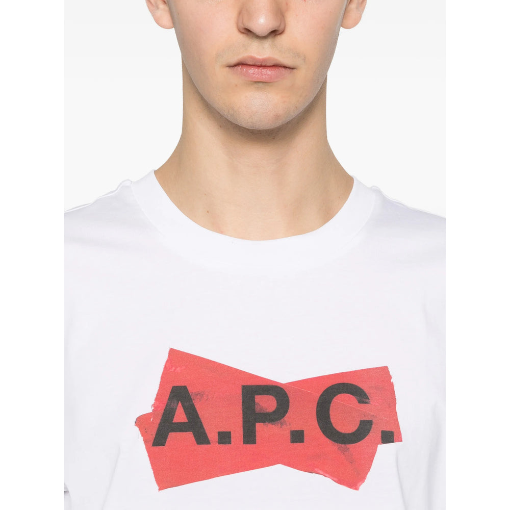 A.P.C. White T-Shirts & Vests - T-Shirts Men