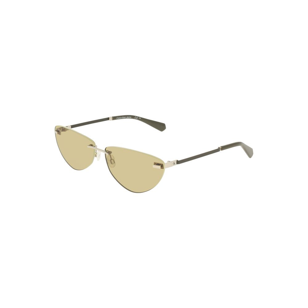 Calvin Klein Green Metal Women Women's Sunglass