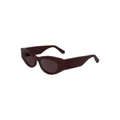 Calvin Klein Rosso Acetate Women Women's Sunglass