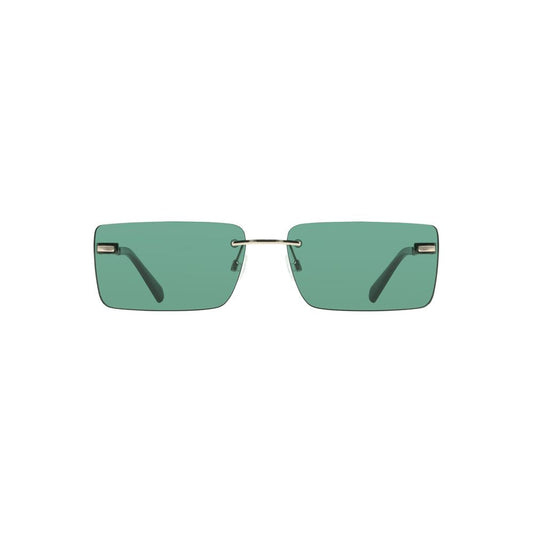 Calvin Klein Green Metal Women Women's Sunglass