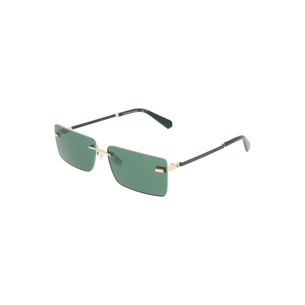 Calvin Klein Green Metal Women Women's Sunglass