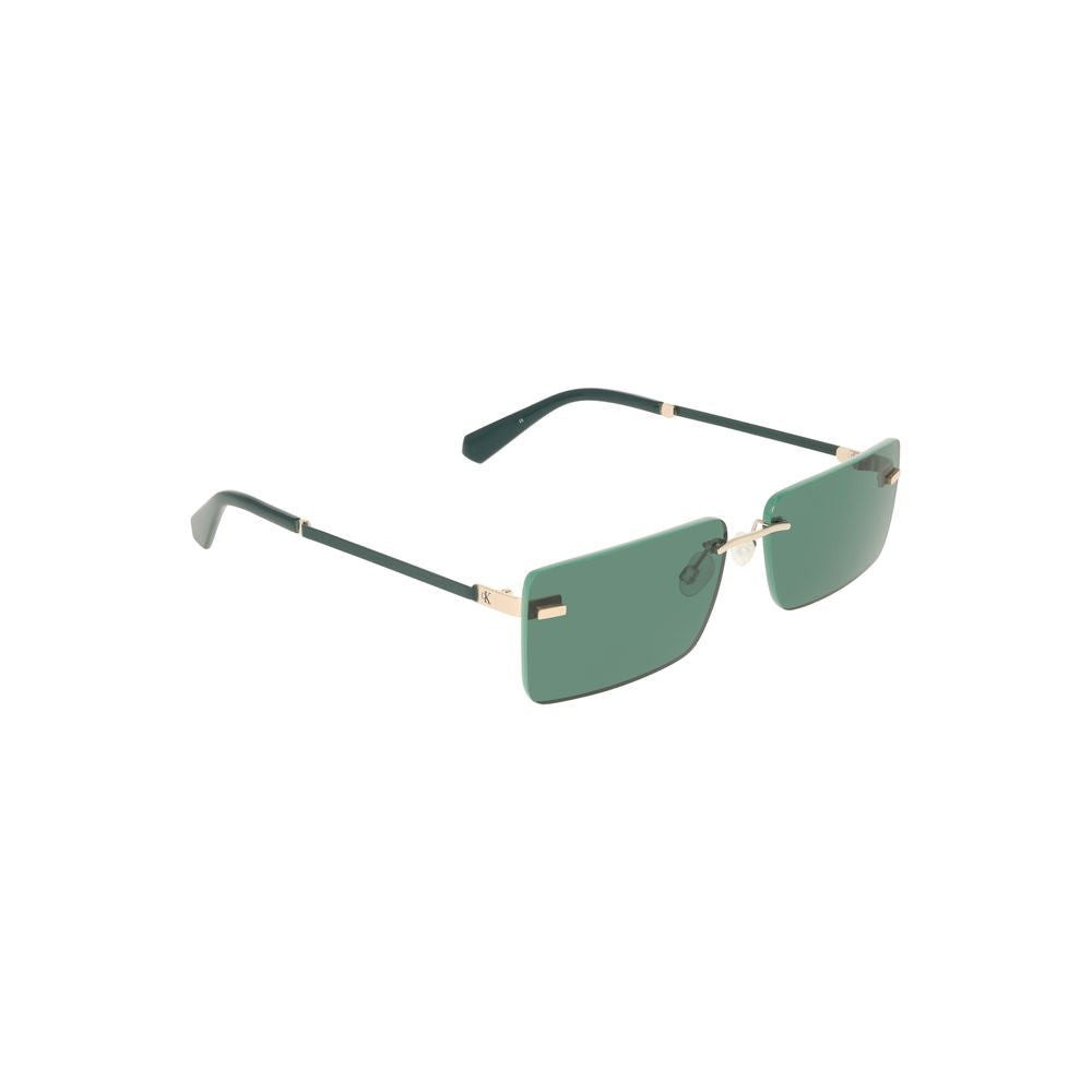 Calvin Klein Green Metal Women Women's Sunglass