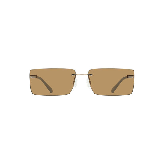 Calvin Klein Beige Metal Women Women's Sunglass