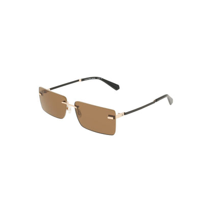 Calvin Klein Beige Metal Women Women's Sunglass