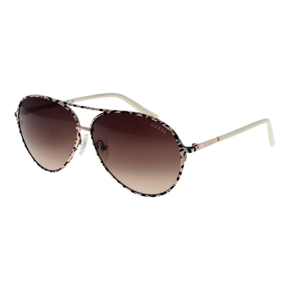 Guess Cream Metal Women's Sunglasses