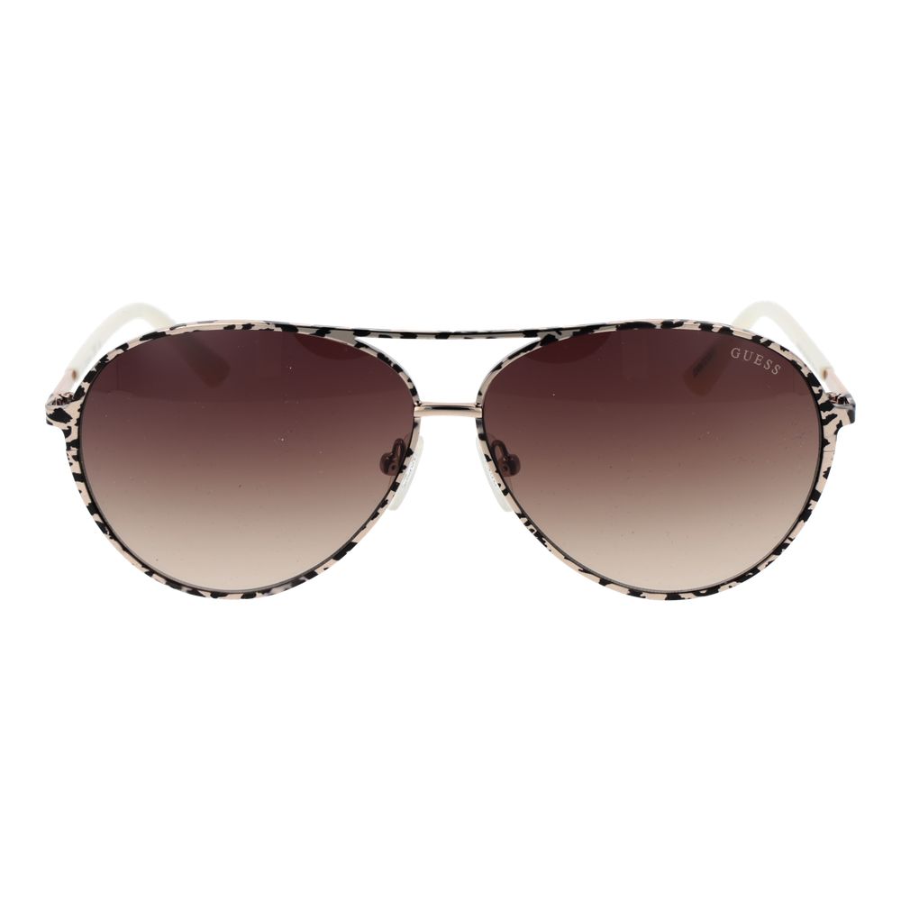 Guess Cream Metal Women's Sunglasses