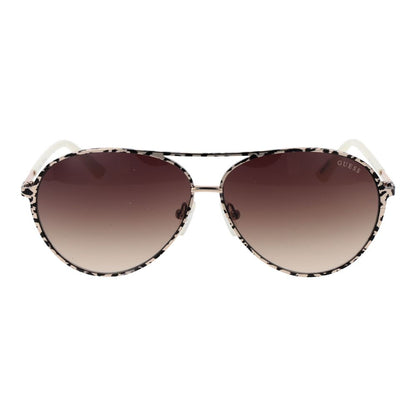 Guess Cream Metal Women's Sunglasses