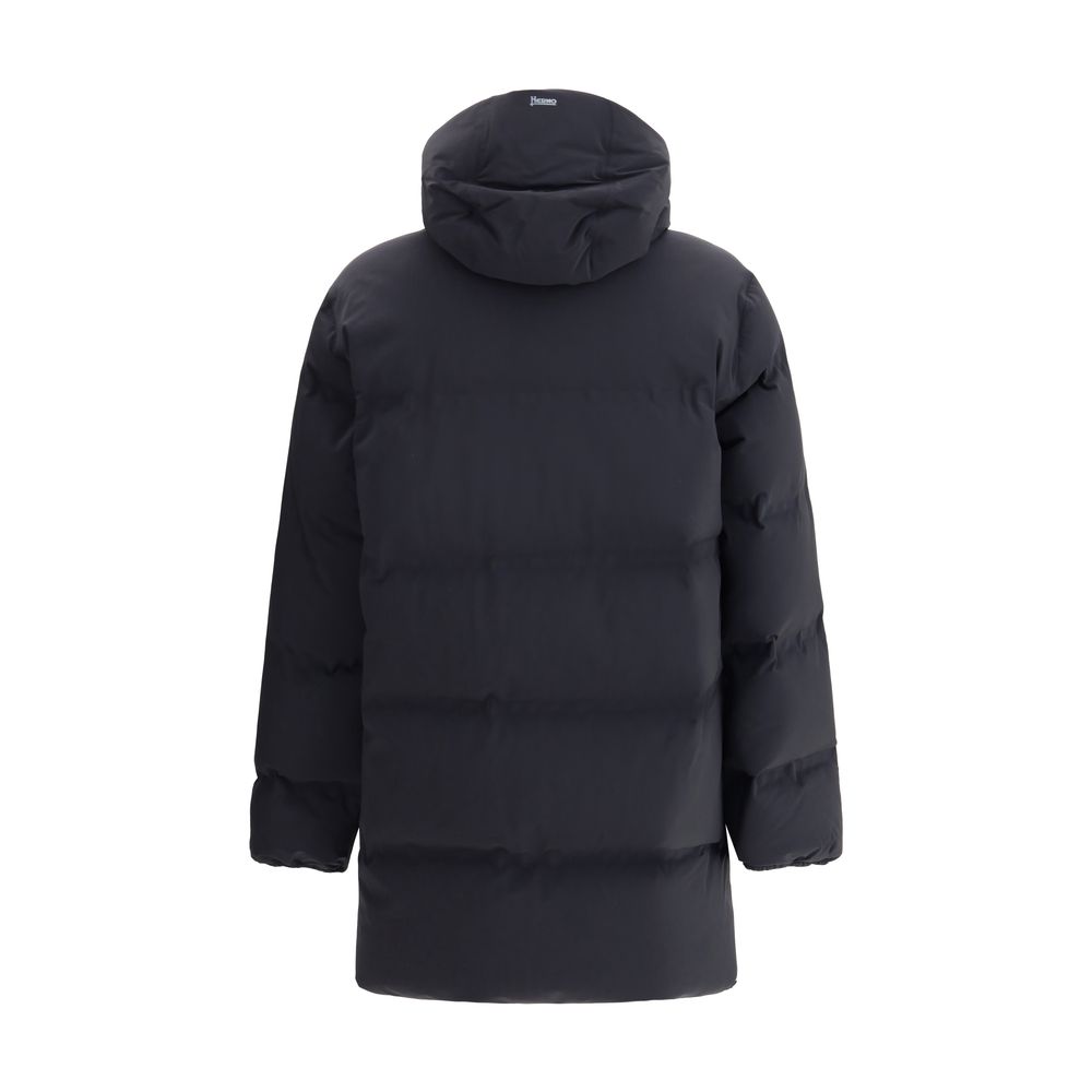 Herno Black Polyester Men's Coat