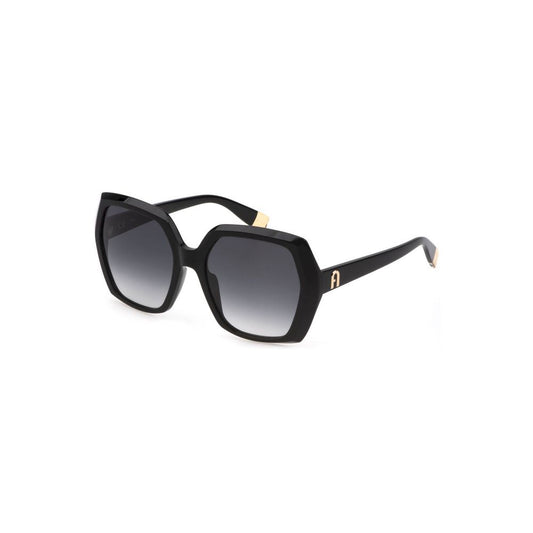 Furla Black Acetate Women Women's Sunglasses