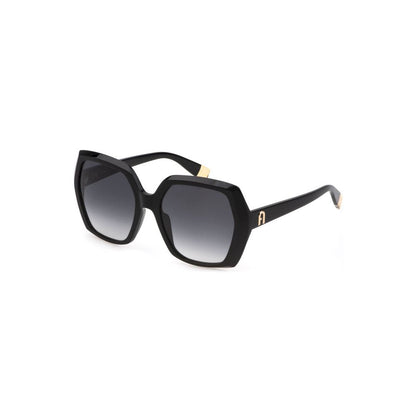 Furla Black Acetate Women Women's Sunglasses