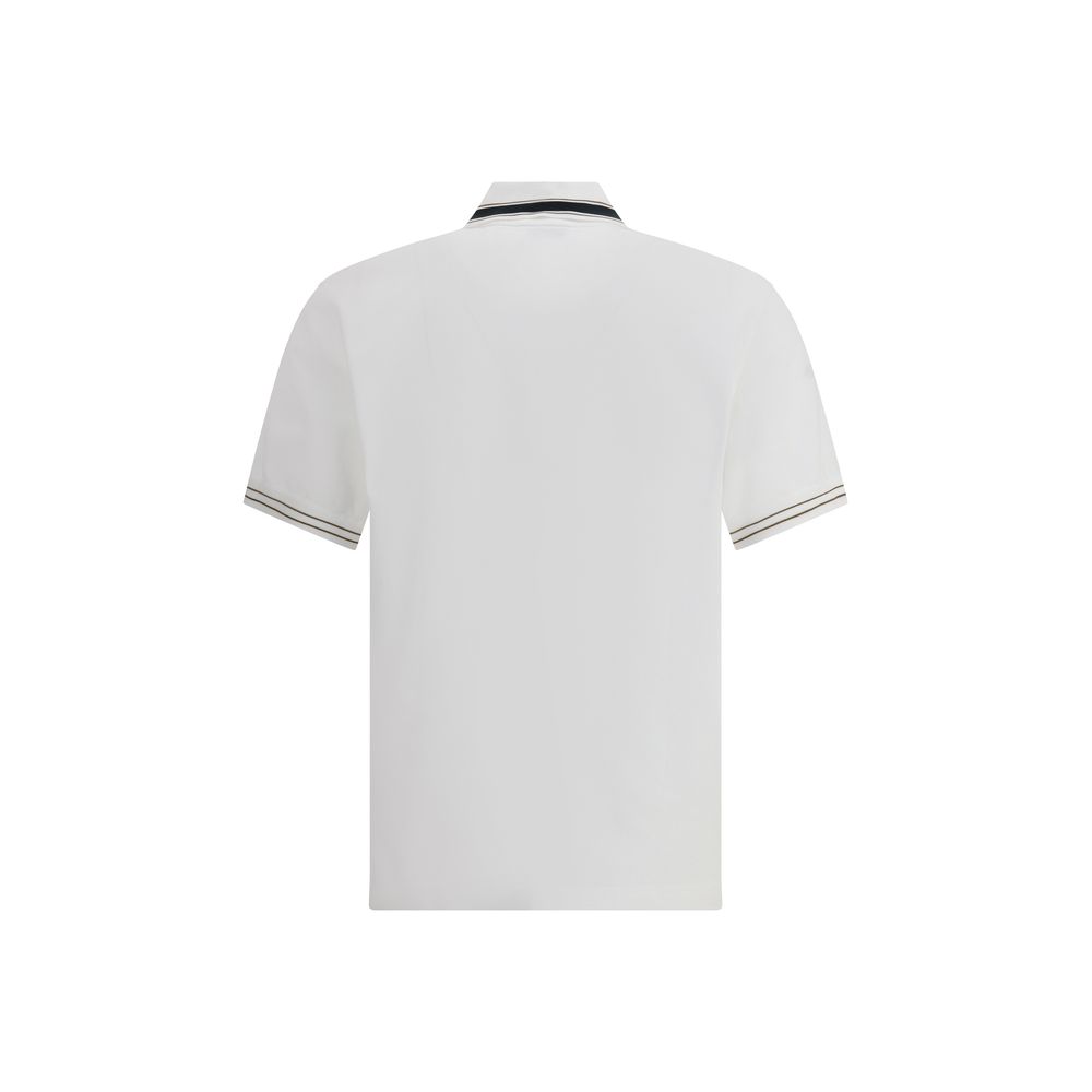 Ferragamo White Cotton Polo Men's Shirt