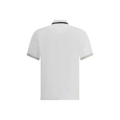 Ferragamo White Cotton Polo Men's Shirt