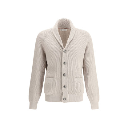 Brunello Cucinelli Beige Cotton Men's Cardigan