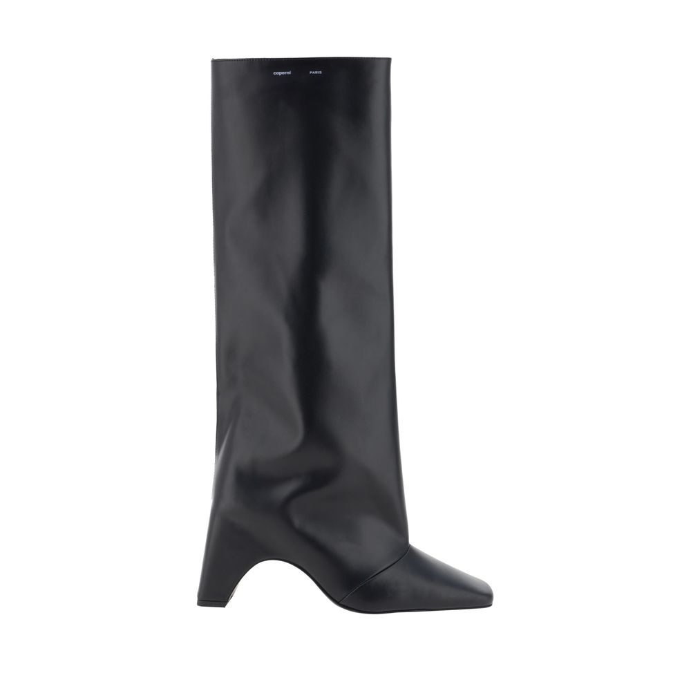 Coperni Black Calf Leather Bos Taurus High Heel Women's Boots
