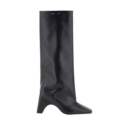 Coperni Black Calf Leather Bos Taurus High Heel Women's Boots