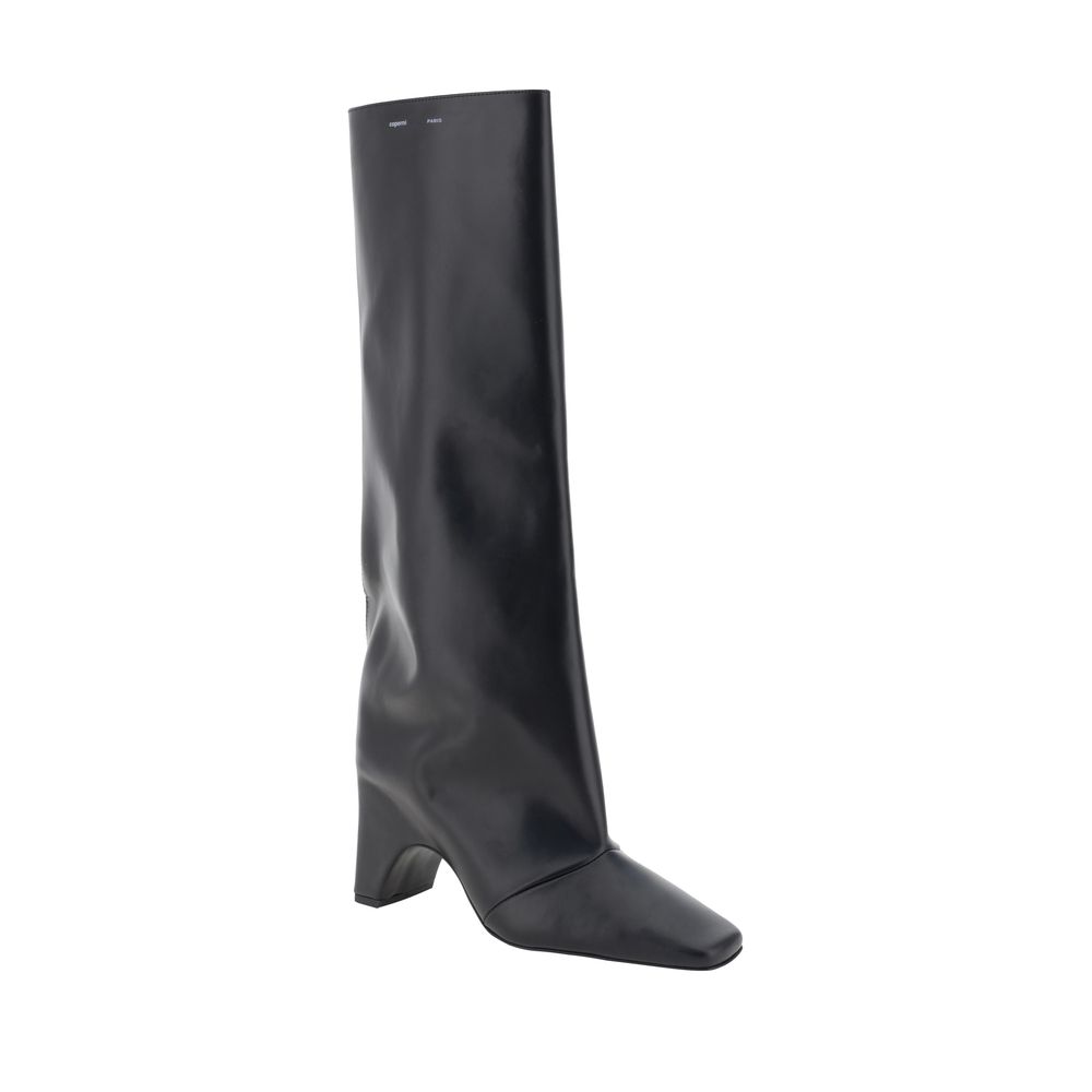 Coperni Black Calf Leather Bos Taurus High Heel Women's Boots