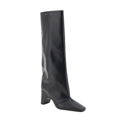 Coperni Black Calf Leather Bos Taurus High Heel Women's Boots