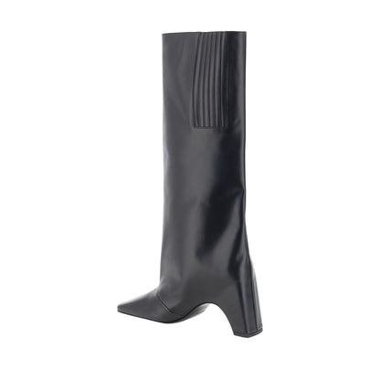 Coperni Black Calf Leather Bos Taurus High Heel Women's Boots