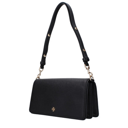 Tory Burch Black Leather Shoulder Women's Bag