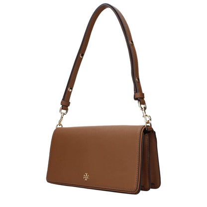 Tory Burch Brown Leather Shoulder Women's Bag