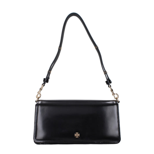 Tory Burch Black Leather Shoulder Women's Bag